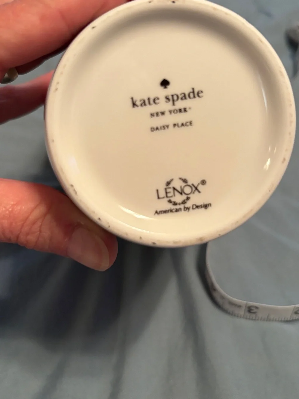 Decorative Kate spade Lenox Ceramic Vase with Black Floral Design